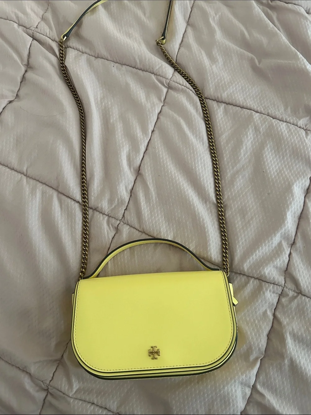 NWOT Tory Burch Women's Emerson Patent Leather Top Handle Crossbody Bag